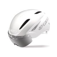 Giro - Air Attack Shield Helmet Matt White/Silver M