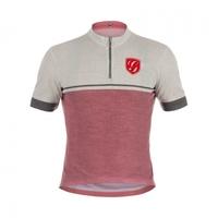 Giordana - GS Merino Wool SS Jersey Beige/Burg XXL