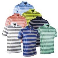 Glenmuir Block Stripe Mercerised Polo Shirts