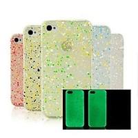 Glow in The Dark Snow Flake Hard Case for iPhone 4/4S(Random Color)