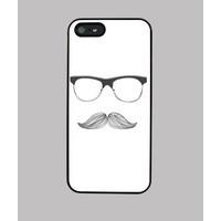 glasses and mustache