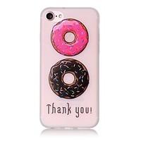 Glow in the Dark Donuts Pattern Embossed TPU Material Phone Case for iPhone 7 7 Plus 6s 6 Plus SE 5s 5