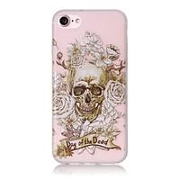 Glow in the Dark Skull Pattern Embossed TPU Material Phone Case for iPhone 7 7 Plus 6s 6 Plus SE 5s 5