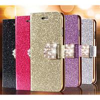 Glitter Diamond Leather Cell Phone Case Card Slot Wallet Back Cases For iPhone 7 7 Plus 6s 6 Plus SE 5s 5 4s 4