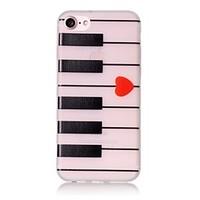 Glow in the Dark Piano Pattern Embossed TPU Material Phone Case for iPhone 7 7 Plus 6s 6 Plus SE 5s 5