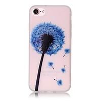 Glow in the Dark Blue Dandelion Pattern Embossed TPU Material Phone Case for iPhone 7 7 Plus 6s 6 Plus SE 5s 5
