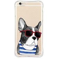 Glass Dog TPU Soft Back Shockproof/Dustproof/Waterproof/Transparent Cover For i6s Plus/6 Plus/6s/6/SE/5S/5