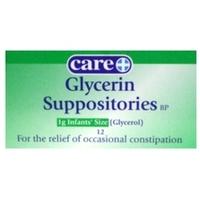 glycerin glycerol suppositories infant 1g x 12