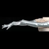 Gloves Ninja Zentai Cosplay Costumes Silver Solid Gloves Spandex Unisex Halloween / Christmas