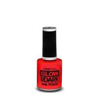 Glow In The Dark Nail Polish, Red, 10ml