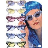 Glitter Glasses Cat Eye Disguise Novelty Glasses Specs & Shades For Fancy Dress