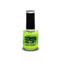 glitter me up mint green uv nail polish