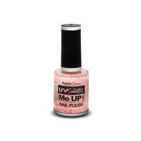 glitter me up candy pink uv nail polish