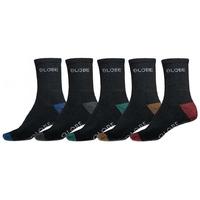 Globe Ingles Crew Socks - 5 Pack