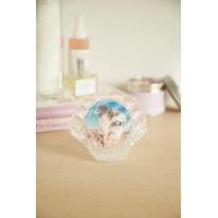 glitter shell photo frame clear