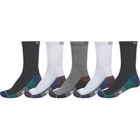 globe evan crew sport socks whitenavyblack 5 pack