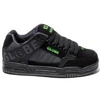 globe kids tilt skate shoes blackcamomoto green