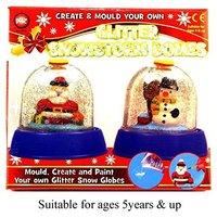 glitter snowstorm domes mould create and paint on your own kids activi ...