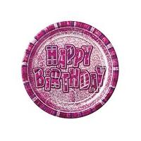 glitz 9 inch paper plates x 8