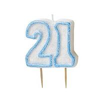 Glitz Number Candle Age 21