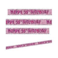 Glitz Birthday Prism Foil Banner Age 16