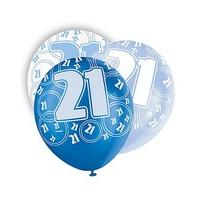 glitz 12 birthday balloons age 21 x 6