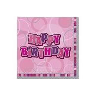 Glitz Birthday Lunch Napkins x 1...