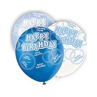 Glitz 12\" Birthday Balloons x 6