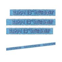 glitz birthday prism foil banner age 18