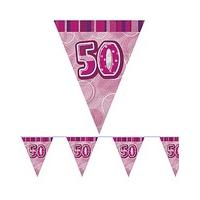 Glitz Prism Flag Banner Age 50