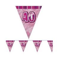 Glitz Prism Flag Banner Age 40