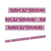 Glitz Birthday Prism Foil Banner...