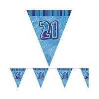 Glitz Prism Flag Banner Age 21