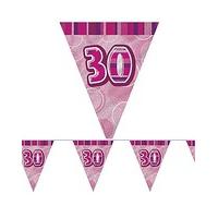 Glitz Prism Flag Banner Age 30