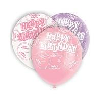 Glitz 12\" Birthday Balloons x 6