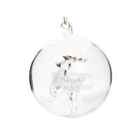 Glass Reindeer Bauble