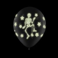 Glow Skeleton Balloons (5 Pack)