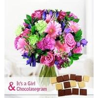 Glorious and Baby Girl Chocogram