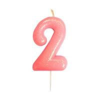 Glitter Birthday Candle Number 2...