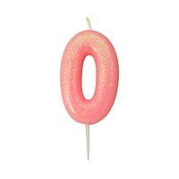 Glitter Birthday Candle Number 0...