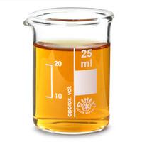 glass measuring beaker 25ml single