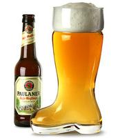 glass beer boot 2 pint single