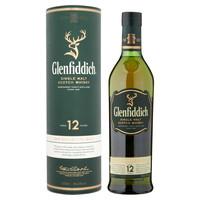 Glenfiddich 12 Year Whisky 70cl with Hip Flask