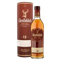 Glenfiddich 15 Year Solera Whisky With Luxury Hip Flask 70cl