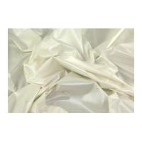 Glossy Coated Polycotton Dress Fabric Ivory