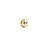 glass crystal diamante buttons 115mm gold