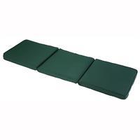 Glendale 3 Seater Bench Cushion Seat Pad in Forest Green