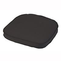 Glendale Standard D Shaped Cushion Seat Pad in Charcoal