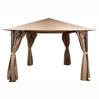 Glendale 2.5 x 2.5 Square Heavy Duty Beige Bronze Gazebo