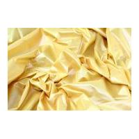 Glossy Coated Polycotton Dress Fabric Golden Yellow